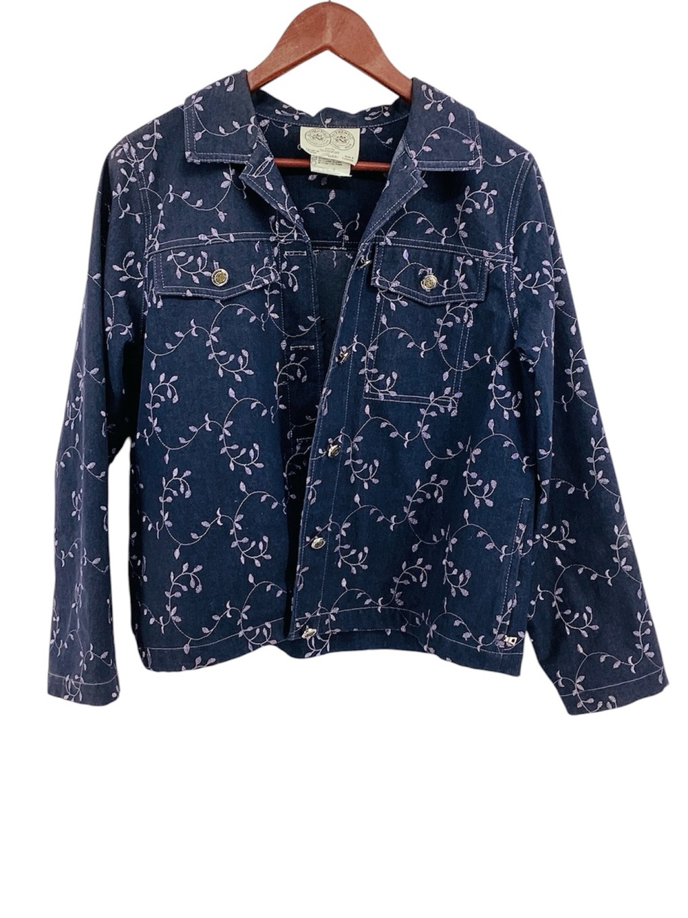 🍄 Floral Button-Up Jacket, Size 12